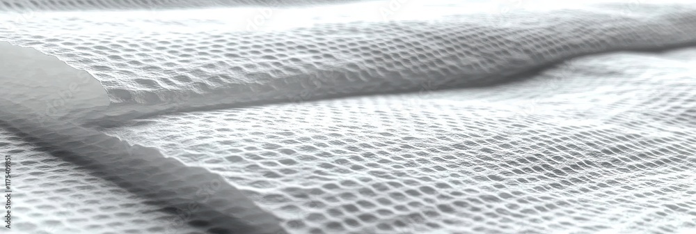 Poster Delicate White Paper Texture Revealing Intricate Patterns of Softness and Simplicity