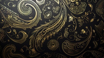 paisley seamless pattern wallpaper