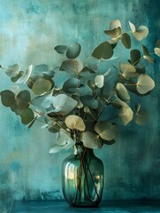 a_unique_expressive_fresh_flowers_in_a_vase