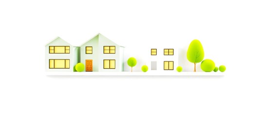 Fototapeta premium Embracing the Silver Economy: Sustainable Wellness and Community-Driven Solutions for Elderly Consumers in the Marketplace. 3D Illustrated Logo for Sustainable Living in Elderly Community