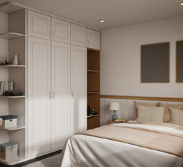 3d render bedroom