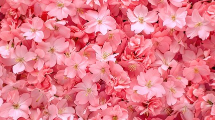 Fototapeta premium japanese flower seamless pattern wallpaper