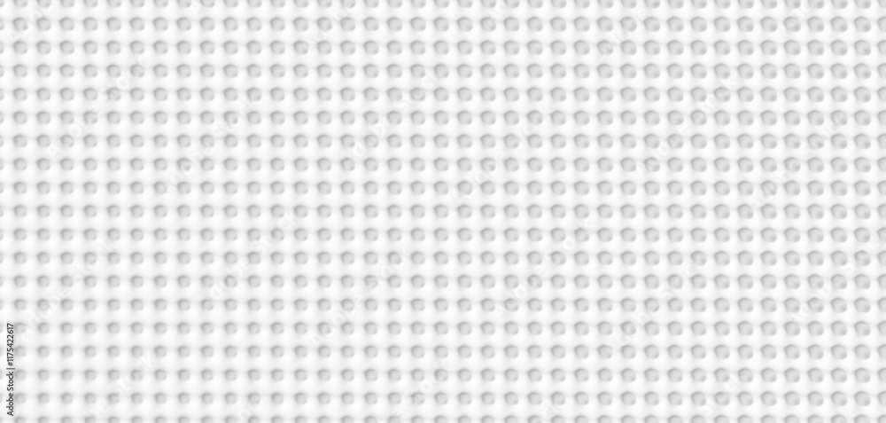 Poster array of white organic smooth inset dots geometrical structure pattern background wallpaper banner