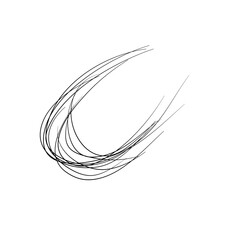 straight hair vector