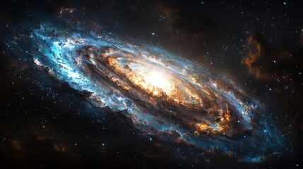 Fototapeta premium Interstellar explosion in the universe hyperrealistic art cosmic environment stunning viewpoint digital