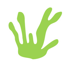 Abstract organic shape  underwater plant  matisse element  cute sea doodle