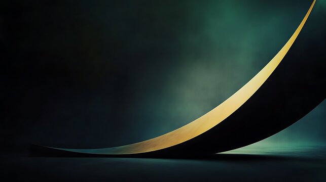 Abstract empty scale tilting sharply in a dark minimalist background