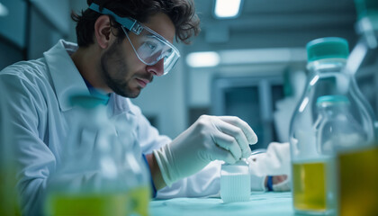 Scientist Conducting Research in the Laboratory