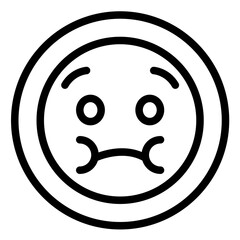 Nauseated Face Icon