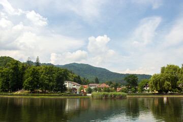 Fototapeta premium landscape with river