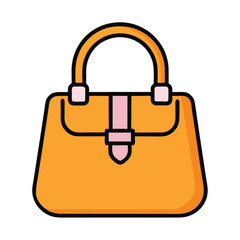 Professional ladies Handbag vector Illustration for Fashion Projects.