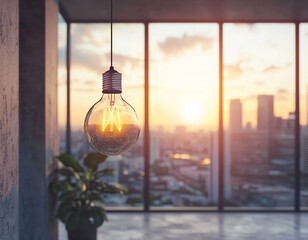 Sunset City Lightbulb