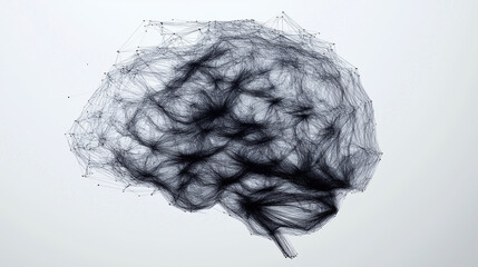 Futuristic Brain Concept Neural Network Representation In Digital Innovation And Artificial Intelligence (AI), Concept Ideas.