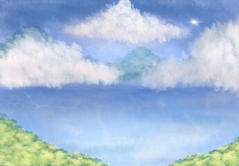 Obraz premium landscape with clouds