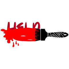 Quirky true crime phrase in stylish typography, ideal for digital or printed decor, provided in sharp vector format. Help quote