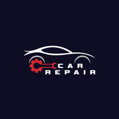 Car Repair Business logo design in vector illustration