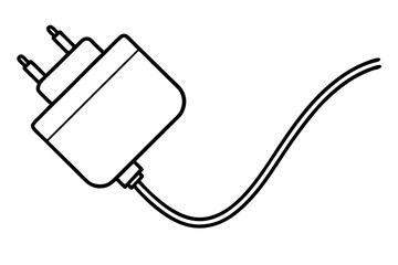 Obraz premium mobile-phone-charger-line-art-