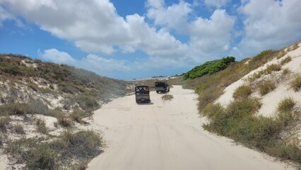 Dune Adventure: Exploring a Paradise of White Sands and Blue Skies