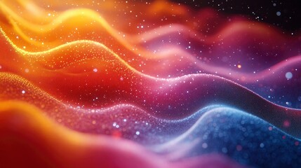 Atomic force microscope tip interacting with surface atoms, scientific visualization