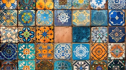 moroccan tiles seamless pattern wallpaper
