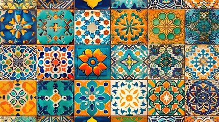 moroccan tiles seamless pattern wallpaper
