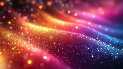 Surface plasmon resonance effect on gold nanoparticles, rainbow colors