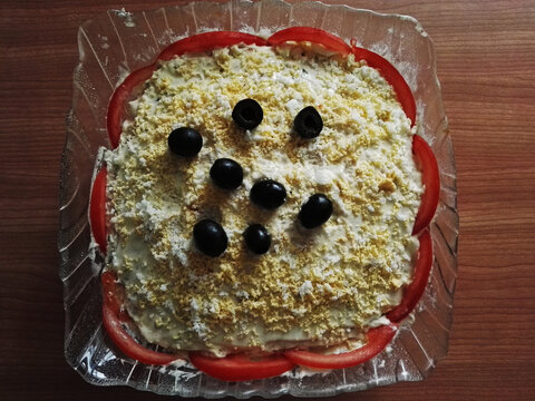 Typical panish food, ensaladilla rusa