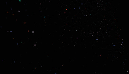 Bokeh background. Dark red gold magical christmas bokeh background