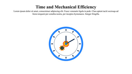 The illustration concept represents time and mechanical efficiency.