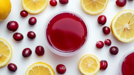 Cranberry Lemon Juice Refreshment: A Vibrant and Zesty Beverage