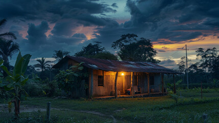 In Panama, a small wooden shack serves as a clinic, where a local doctor treats patients with limited resources, performing check-ups and offering basic medications while hoping for future 