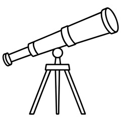 Celestial Telescope Vector Illustration
