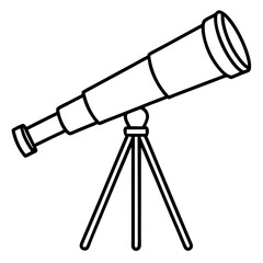 Celestial Telescope Vector Illustration