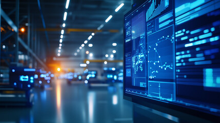 Automated Warehouse with AI Robots and Data Analytics