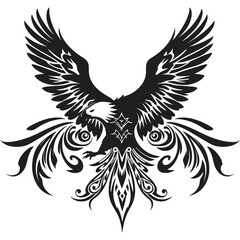 Obraz premium Tribal eagle vector art