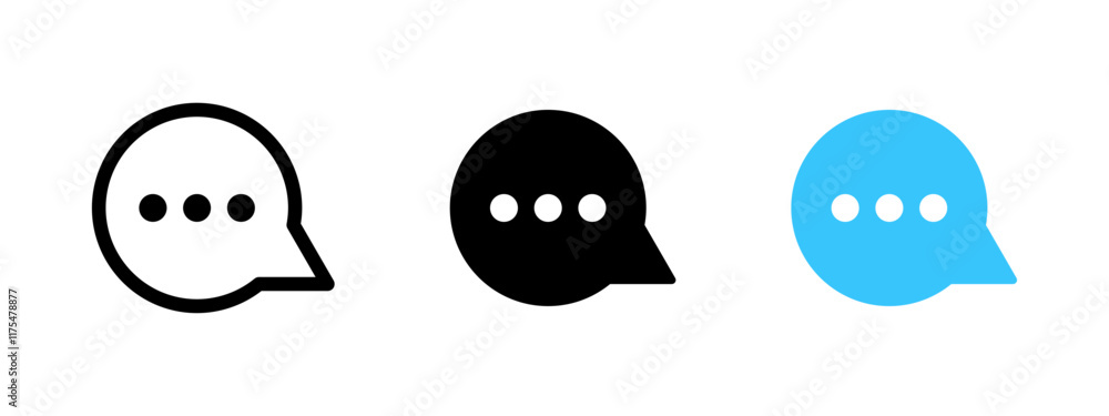 Poster chat bubble icon. contact us button. support service dialogue symbol. message sign. chatting pictogr