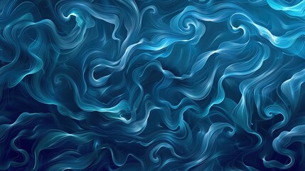 Fototapeta premium oceanic wave seamless pattern wallpaper