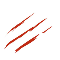 Bloody claw marks vector
