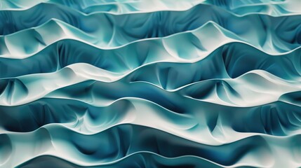 Obraz premium oceanic wave seamless pattern wallpaper