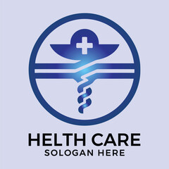Vector health care logo design template