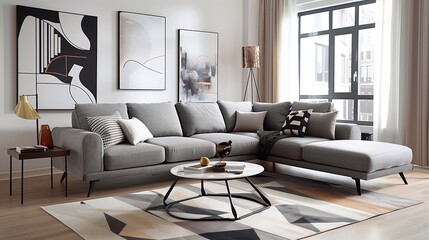 stylish living room interior