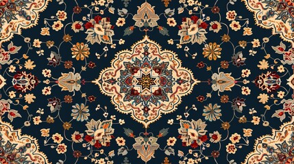 persian rugs seamless pattern wallpaper