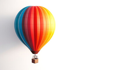 Fototapeta premium hot air balloon isolated