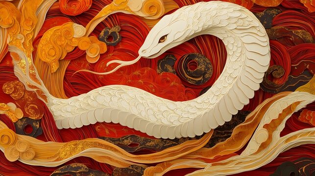 Chinese New Year.lunar new year,year of the snake.&nbsp;symbolizes the Lunar New Year of China.