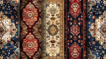 persian rugs seamless pattern wallpaper