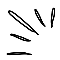 Doodle shine sunburst sparkle ray element