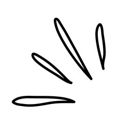 Doodle shine sunburst sparkle ray element