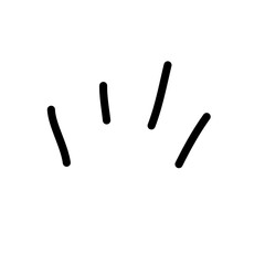 Doodle shine sunburst sparkle ray element