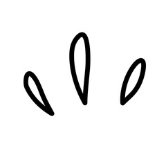 Doodle shine sunburst sparkle ray element