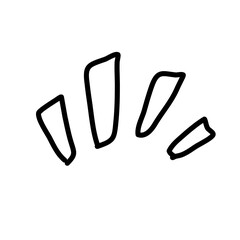 Obraz premium Doodle shine sunburst sparkle ray element